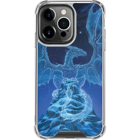 Ed Beard Jr. Winter Spirit Dragon by Ed Beard Jr iPhone 15 Pro Clear Case