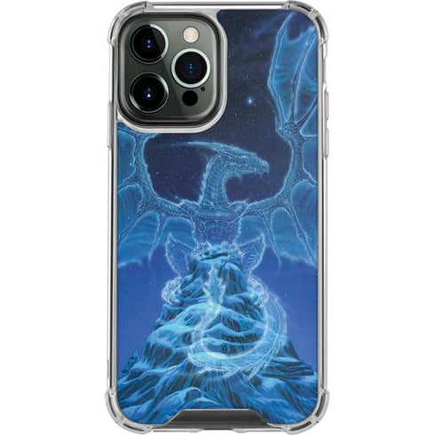 Ed Beard Jr. Winter Spirit Dragon by Ed Beard Jr iPhone 15 Pro Max Clear Case