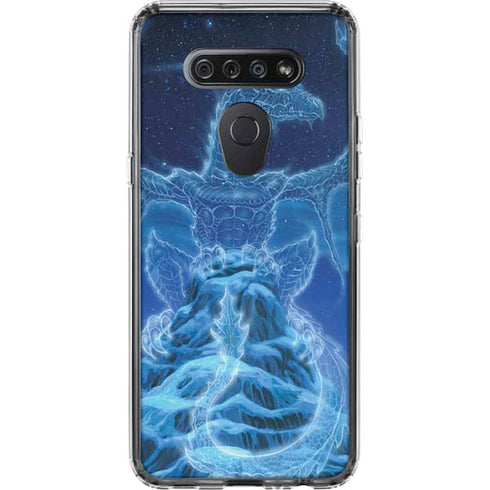 Ed Beard Jr. Winter Spirit Dragon by Ed Beard Jr LG K51/Q51 Clear Case