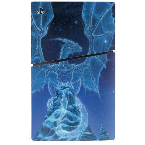 Ed Beard Jr. Winter Spirit Dragon by Ed Beard Jr PS5 Slim Disk Bundle Skin