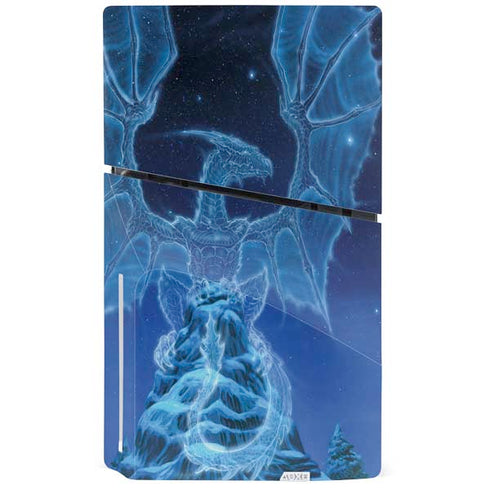 Ed Beard Jr. Winter Spirit Dragon by Ed Beard Jr PS5 Slim Disk Bundle Skin
