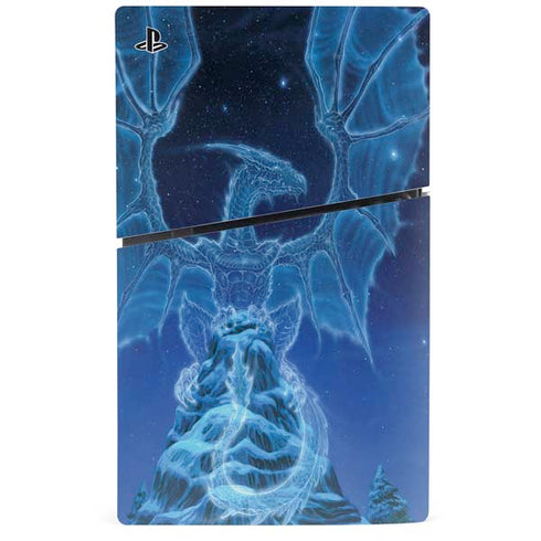 Ed Beard Jr. Winter Spirit Dragon by Ed Beard Jr PS5 Slim Digital Edition Bundle Skin
