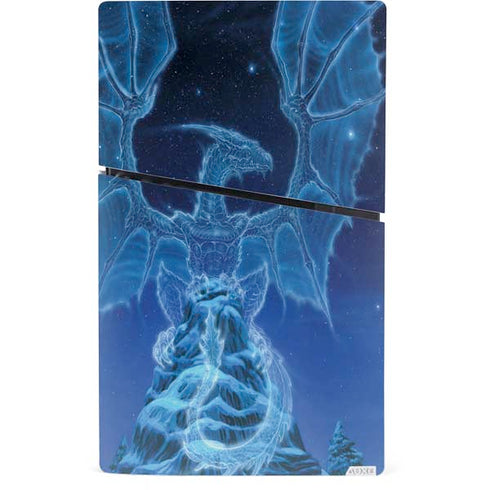 Ed Beard Jr. Winter Spirit Dragon by Ed Beard Jr PS5 Slim Digital Edition Console Skin