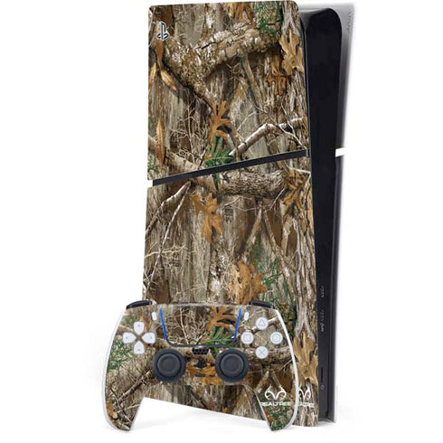 RealTree Edge Camo PS5 Slim Digital Edition Console Skin