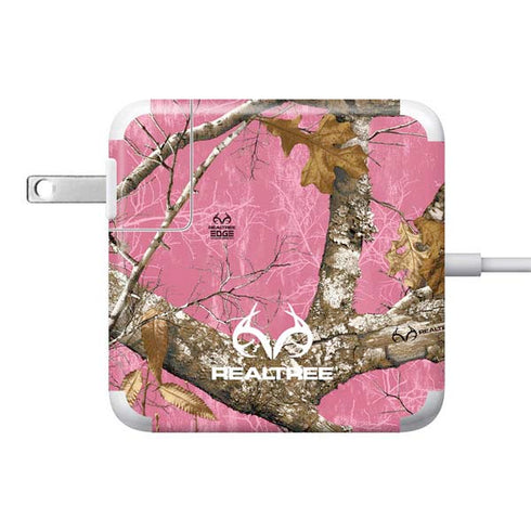RealTree Edge Pink Camo 85W Power Adapter (15 and 17 inch MacBook Pro Charger) Skin