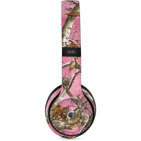 RealTree Edge Pink Camo Beats Solo 2 Wired Skin