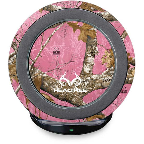 RealTree Edge Pink Camo Fast Charge Wireless Charging Stand Skin