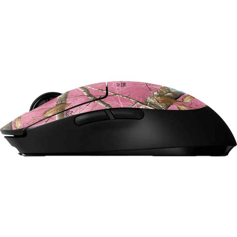 RealTree Edge Pink Camo G Pro Wireless Gaming Mouse Skin