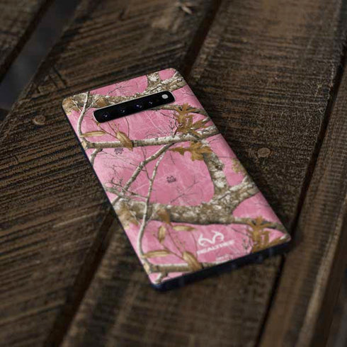 RealTree Edge Pink Camo Galaxy S10 Skin