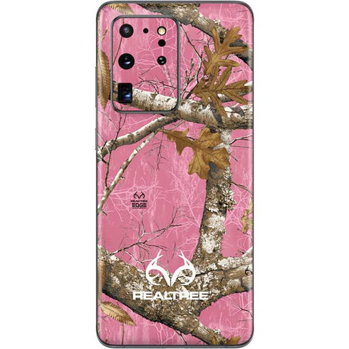 RealTree Edge Pink Camo Galaxy S20 Ultra 5G Skin