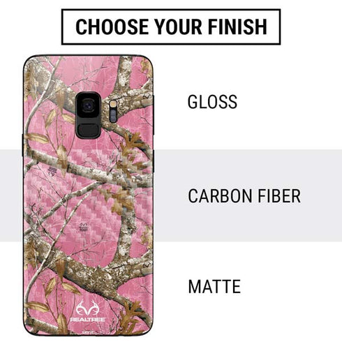 RealTree Edge Pink Camo Galaxy S9 Skin