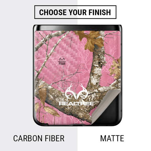 RealTree Edge Pink Camo Galaxy Z Flip Skin