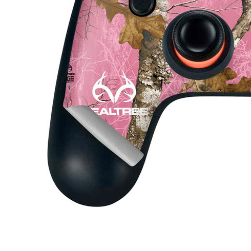RealTree Edge Pink Camo Google Stadia Controller Skin