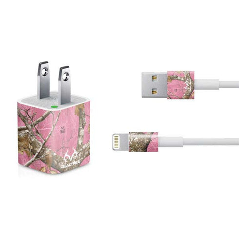 RealTree Edge Pink Camo iPhone Charger (5W USB) Skin