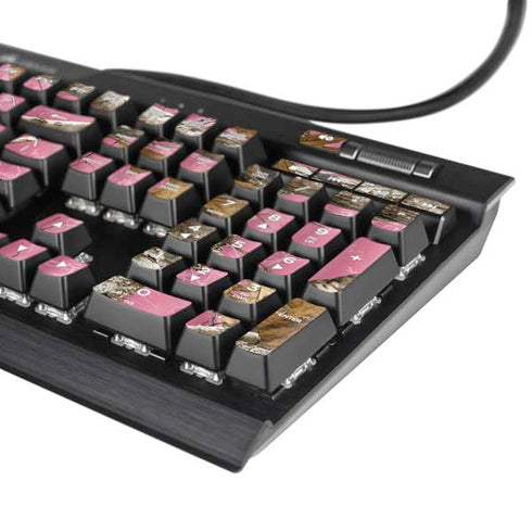 RealTree Edge Pink Camo K95 RGB PLATINUM Mechanical Gaming Keyboard Skin