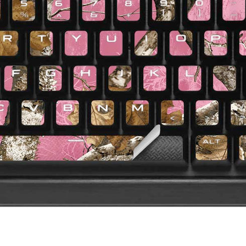 RealTree Edge Pink Camo K95 RGB PLATINUM Mechanical Gaming Keyboard Skin