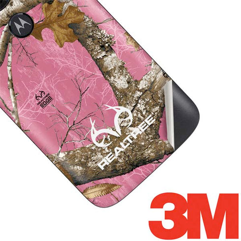 RealTree Edge Pink Camo Moto E5 Play Skin