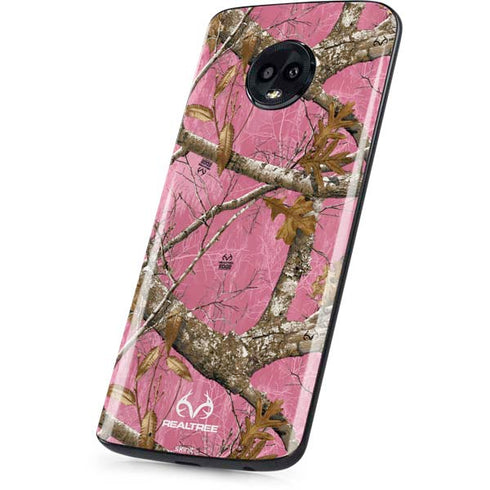RealTree Edge Pink Camo Moto G6 Skin