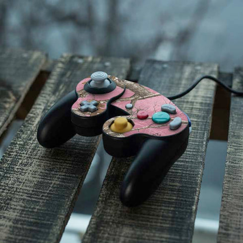 RealTree Edge Pink Camo Nintendo GameCube Controller Skin