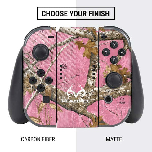 RealTree Edge Pink Camo Nintendo Switch Bundle Skin