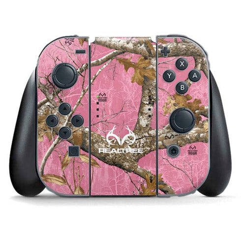 RealTree Edge Pink Camo Nintendo Switch (2017-2021) Joy-Con Controller Skin