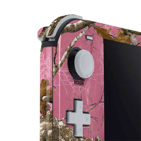 RealTree Edge Pink Camo Nintendo Switch Lite Skin