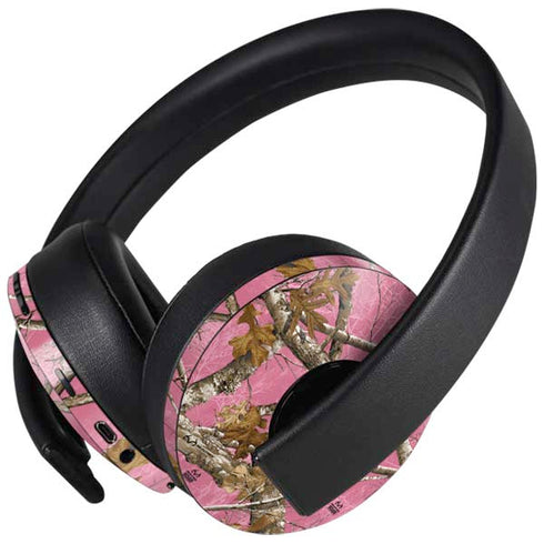 RealTree Edge Pink Camo PlayStation 4 Gold Wireless Headset Skin