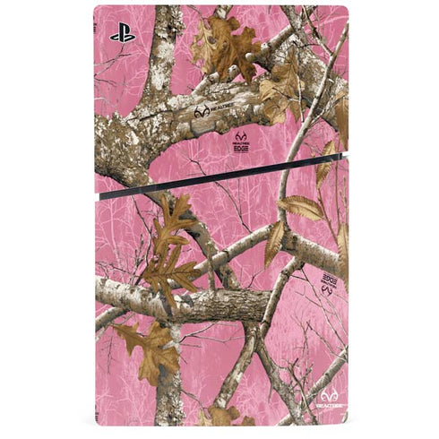 RealTree Edge Pink Camo PS5 Slim Digital Edition Bundle Skin