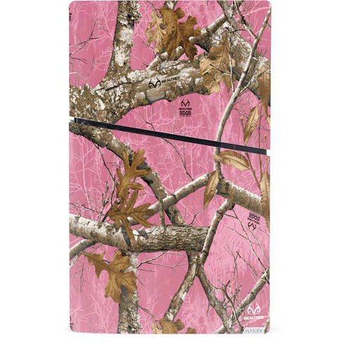 RealTree Edge Pink Camo PS5 Slim Digital Edition Console Skin