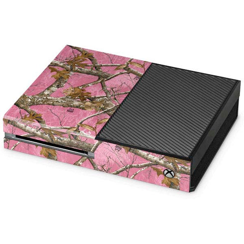 RealTree Edge Pink Camo Xbox One Console Skin