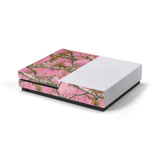 RealTree Edge Pink Camo Xbox One S Console Skin