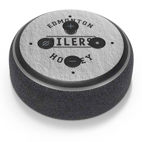 NHL Edmonton Oilers Black Text Amazon Echo Dot Skin