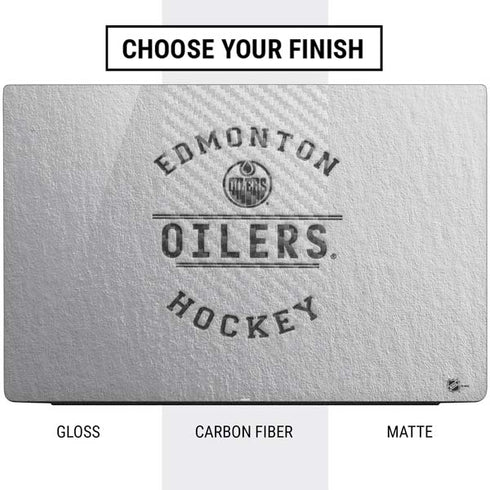 NHL Edmonton Oilers Black Text Dell Vostro Skin