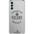 NHL Edmonton Oilers Black Text Galaxy A13 5G Clear Case
