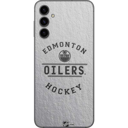 NHL Edmonton Oilers Black Text Galaxy A14 5G Skin