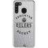 NHL Edmonton Oilers Black Text Galaxy A21 Clear Case