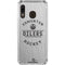 NHL Edmonton Oilers Black Text Galaxy A30 Clear Case