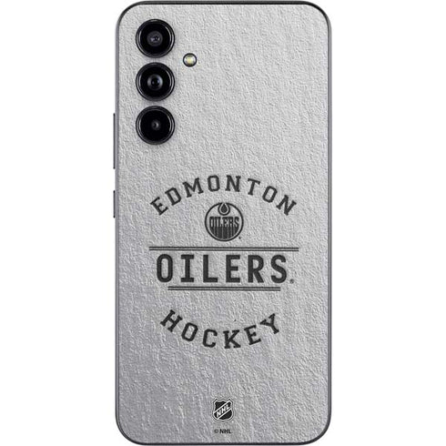 NHL Edmonton Oilers Black Text Galaxy A54 5G Skin