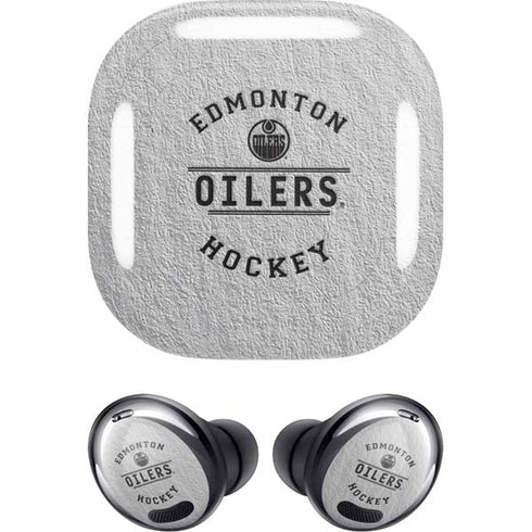 NHL Edmonton Oilers Black Text Galaxy Buds Pro Skin