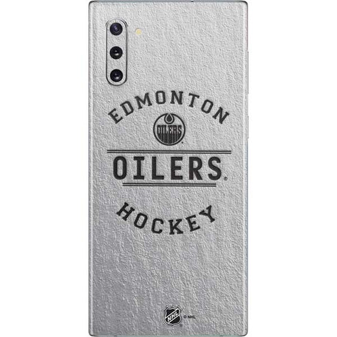 NHL Edmonton Oilers Black Text Galaxy Note 10 Skin
