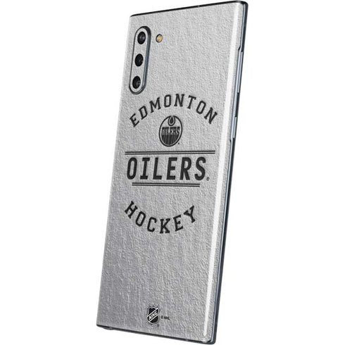 NHL Edmonton Oilers Black Text Galaxy Note 10 Skin