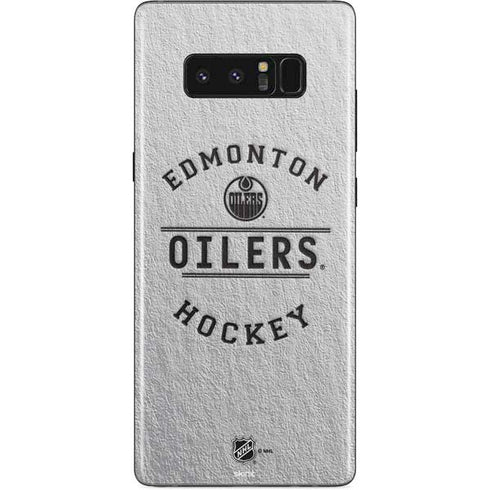 NHL Edmonton Oilers Black Text Galaxy Note 8 Skin