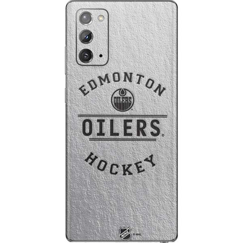 NHL Edmonton Oilers Black Text Galaxy Note20 5G Skin