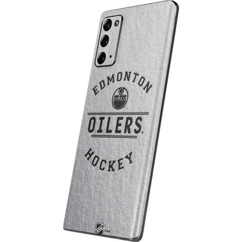 NHL Edmonton Oilers Black Text Galaxy Note20 5G Skin