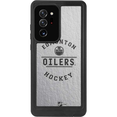 NHL Edmonton Oilers Black Text Galaxy Note20 Ultra 5G Waterproof Case