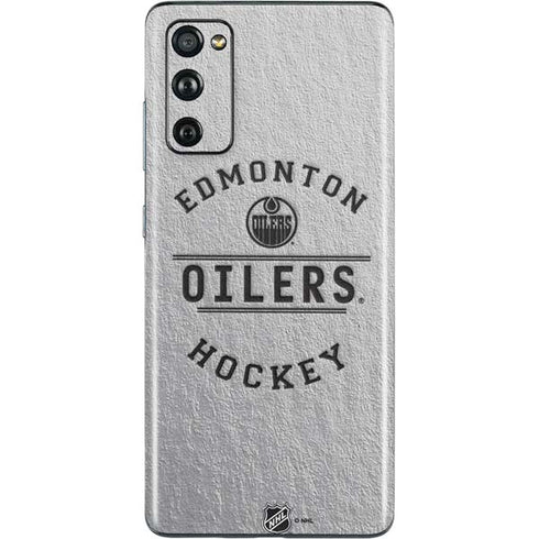 NHL Edmonton Oilers Black Text Galaxy S20 Fan Edition Skin