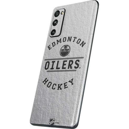 NHL Edmonton Oilers Black Text Galaxy S20 Fan Edition Skin