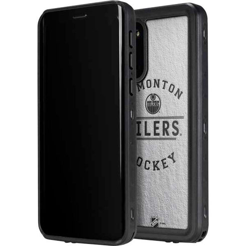 NHL Edmonton Oilers Black Text Galaxy S20 Plus Waterproof Case