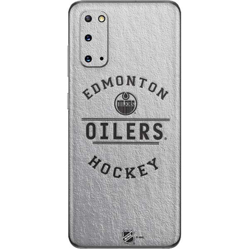 NHL Edmonton Oilers Black Text Galaxy S20 Skin