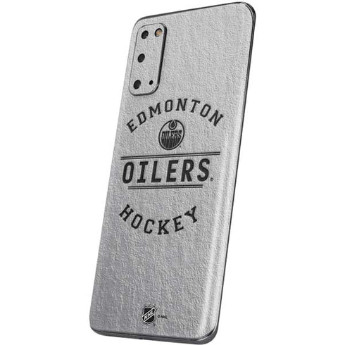 NHL Edmonton Oilers Black Text Galaxy S20 Skin